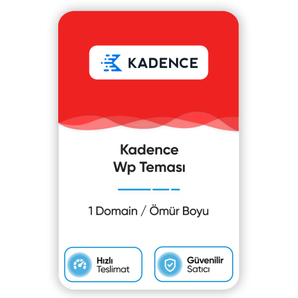 Kadence Wp Teması