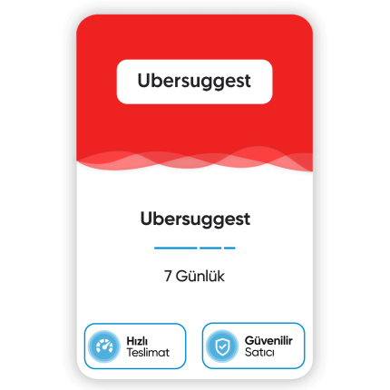 Ubersuggest – 7 Günlük